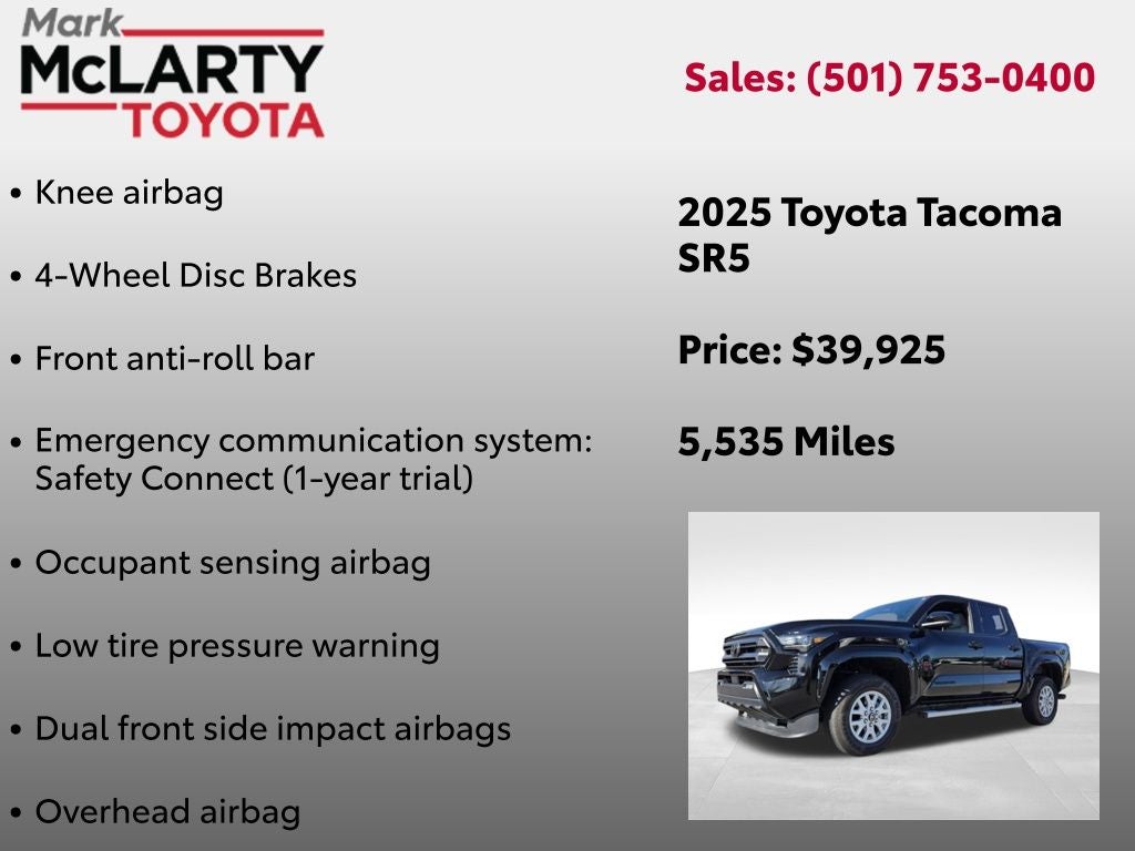 2025 Toyota TACOMA SR5 SR5