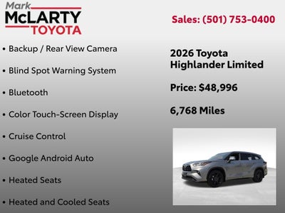2026 Toyota HIGHLANDER Limited