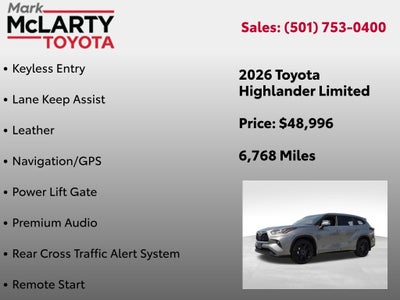 2026 Toyota HIGHLANDER Limited
