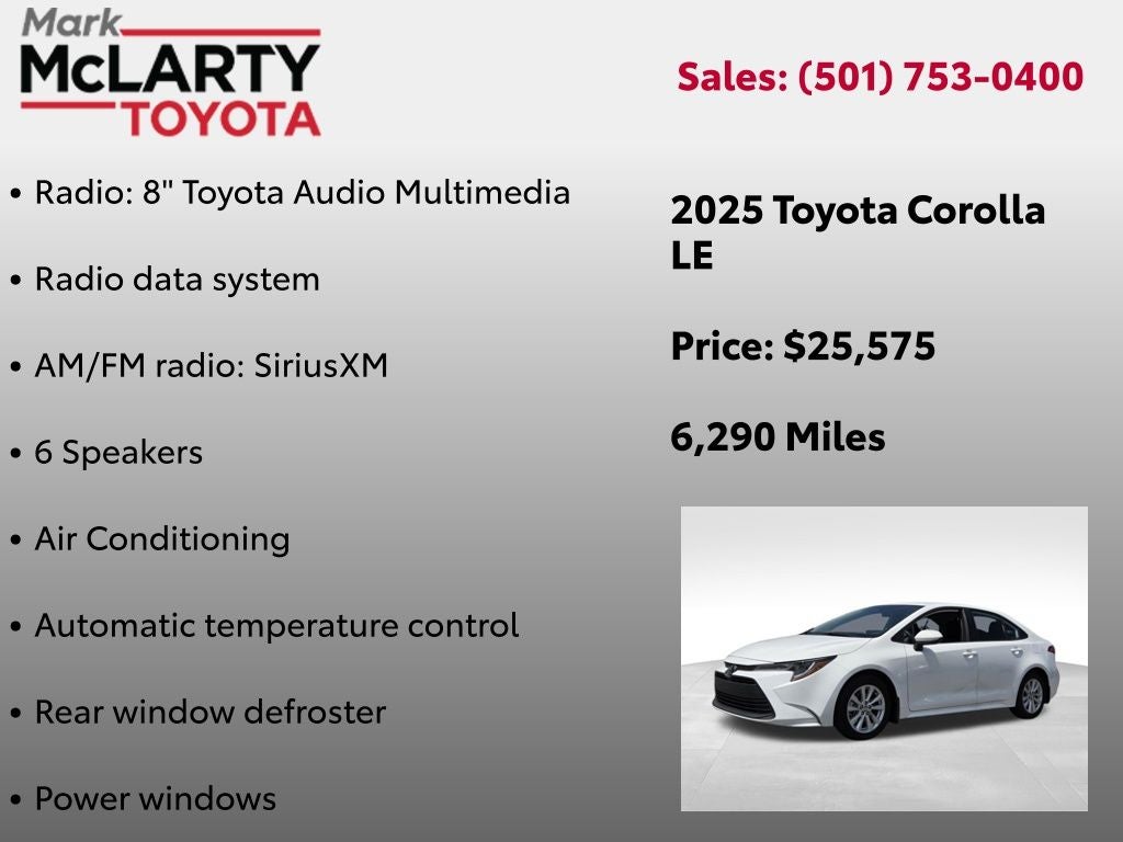 2025 Toyota Corolla LE