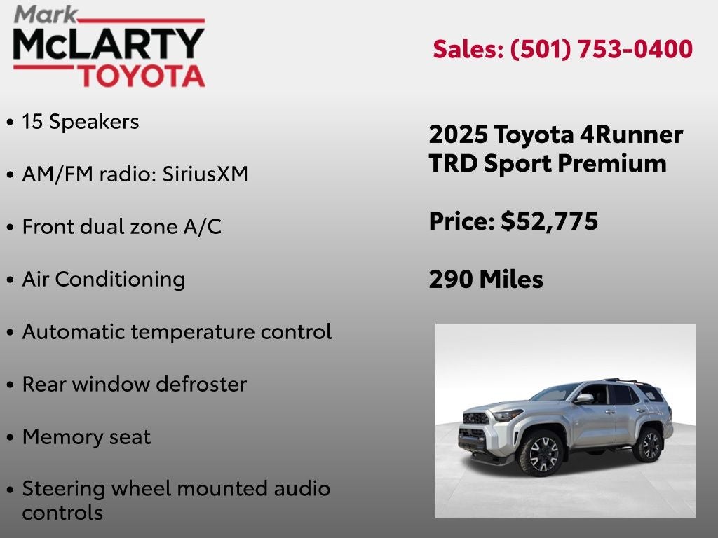 2025 Toyota 4RUNNER TRD Sport Premium