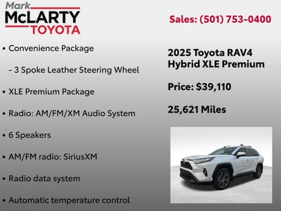 2025 Toyota RAV4 Hybrid XLE Premium