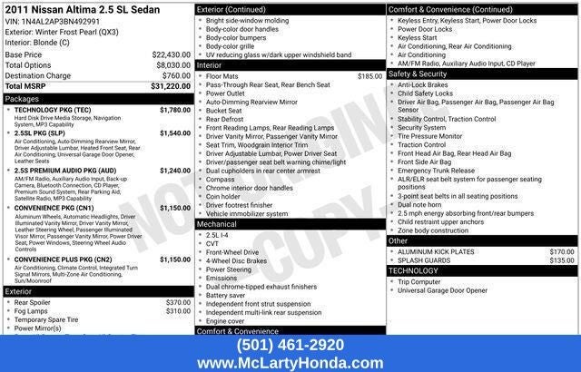 2011 Nissan Altima 2.5 SL