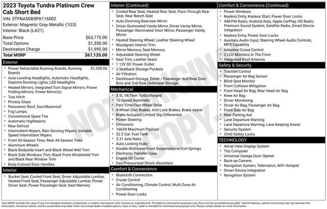 2023 Toyota Tundra Platinum