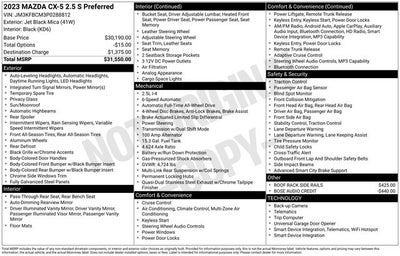 2023 Mazda Mazda CX-5 2.5 S Preferred Package